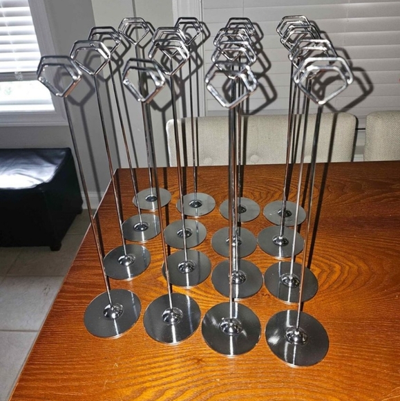 Other - 16 diamond-shaped table number holders